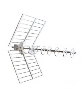 Antenne UHF Fracarro Sigma X 700 - Gain élevé 15 dBi, Filtre LTE 700 intégré, 470 – 694 MHz