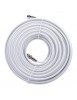 Câble Coaxial pour antenne satellite TV de 50 m métré TWIN 2x19 VAtC Blanc Diamètre 7mm