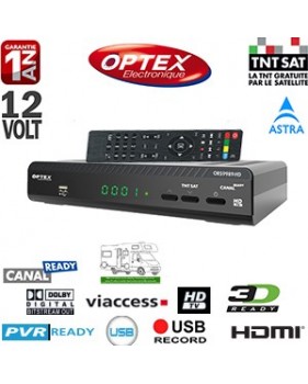 Optex ORS9989 HD - Terminal numérique TNTSAT HD Canal Ready 12 Volts + Cordon HDMI offert