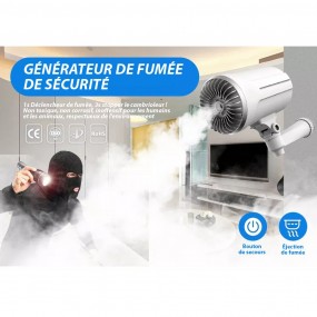 Générateur de fumée Machine à brouillard de sécurité Fumigène Blanc - 150 m3, Sécurité avec réseau CCTV