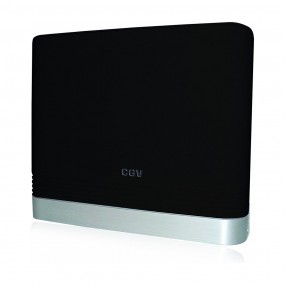 Antenne TNT HD d'intérieur An-Reglisse CE Red Ultra HD 4K - Gain 35dB Filtre 4G/LTE intégré Plate Haute performance Noir laqué