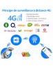 Caméra WiFi 4G réverbère PTZ IP sans fil 5MP 1920P 2560P