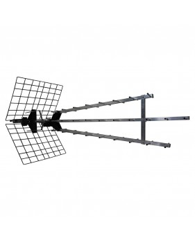 Antenne d'extérieur UHF Trinappe 4K HD amplifiée 57 dB - Filtre 4G