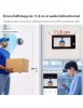 Judas de porte connecté 1080P WIFI avec Vision nocturne HD, Audio bidirectionnel + micro SD 64go