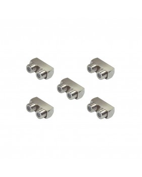 Pack 5 Connecteurs F - S-Impuls TR 85301 Mini - couplage coaxial, en métal