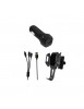 Kit Voiture 1x Câble Micro USB / Lightning / Type C + 1x Support + 1x Chargeur Allume Cigare