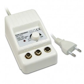 Amplificateur d'antenne TV d'intérieur 432177 - 1E 2S UHF Réduit Les Perturbations 4G, Réglage de Gain