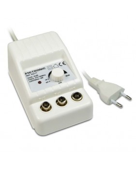 Amplificateur d'antenne TV d'intérieur 432177 - 1E 2S UHF Réduit Les Perturbations 4G, Réglage de Gain