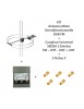 KIT Antenne mixte omnidirectionnelle DAB FM  +  Coupleur Universel SEDEA 2 Entrées FM – VHF – UHF + UHF  +  5 Fiches F