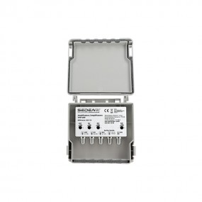 Amplificateur VHF UHF 4 entrées 1 sortie 38 dB 023714 - 12 Vcc, BV BIV BIII, Facteur de bruit 5-8 max