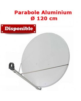 Parabole en aluminium 120 cm (115 x 105 cm) - Gris Clair