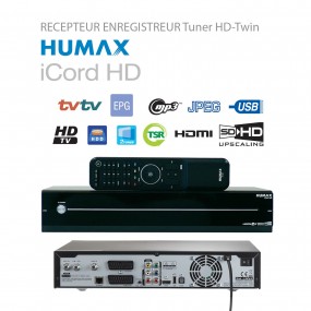Récepteur Enregistreur Double Tuner HD Humax iCord HD 500GB - Fonction Timeshift Multimédia Enregistrement