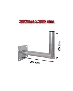 Bras Coudé en Aluminium Diamètre 48 mm Déport 25cm Hauteur 25cm