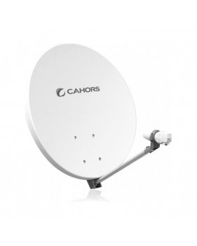 Antenne Fibre Cahors SMC 70 UNI + LNB Single - 70 CM, Gain 36,5 dB, Bande de fréquence 10,7 - 12,75 GHz