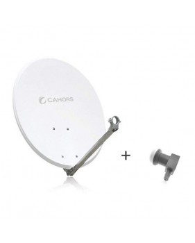 Antenne Parabole Satellite ACIER Cahors ANT 65HD + LNB Single