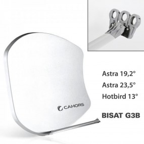 Antenne Parabole Multisatellite - Cahors SMC Bisat - 3 sorties