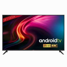 TV 58 pouces UHD 4K - Redline RT-58 – Ecran DLED, Résolution 3840x2160p, Taille 148 cm