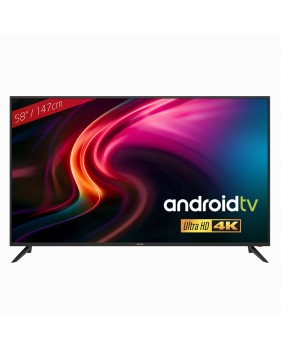 TV 58 pouces UHD 4K - Redline RT-58 – Ecran DLED, Résolution 3840x2160p, Taille 148 cm