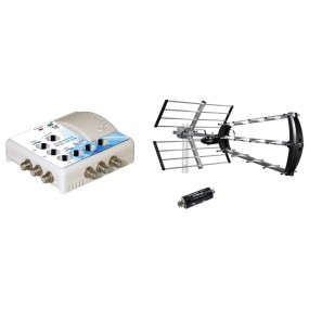 Kit Antenne d'extérieure / intérieure, 4G / 5G Trinappe Metronic