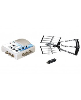 Kit Antenne d'extérieure / intérieure, 4G / 5G Trinappe Metronic