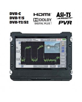 Mesureur de Champ tactile HD Satellite DVB-S/S2 terrestre DVB-T/T2 et câble (DVB-C) - TS-ASI - PVR - Cahors STM 75