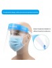 2 Visières de Protection VISIERE  Réutilisable  Anti Gouttelette Antibué Anti Poussière Ecran Facial Protection Bouclier