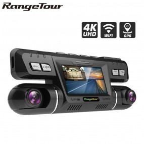 Caméra 170 Degrés Dash Cam 4K WiFi GPS Range Tour