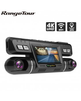 Caméra 170 Degrés Dash Cam 4K WiFi GPS Range Tour