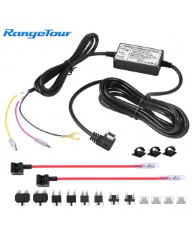 Kit de câblage DVR de voiture Range Tour Convertisseur d'onduleur 12/24 câble d'alimentation de surveillance de caméra