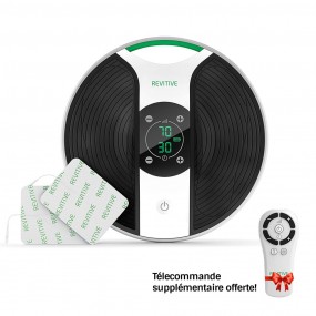 Stimulateur Circulatoire Revitive Medic Genou - Thérapie Circulatoire Combat les douleurs au genou + 2 télécommandes incluses