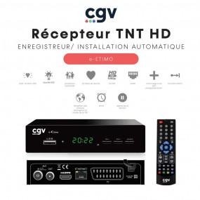 Récepteur Enregistreur TNT Full HD (RJ45) e-ETIMO