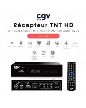 Récepteur Enregistreur TNT Full HD (RJ45) e-ETIMO - Contrôle du direct TimeShift, Timer, Fonction GO TO, renommage des fichiers