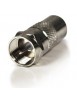 Adaptateur Fiche antenne TV Femelle / Fiche F mâle