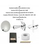 Kit Parabole SAT 80cm+Antenne TNT+Antenne Omn