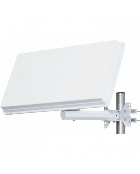 Parabole satellite Plate SELFSAT H30D + LNB intégré - Idéal ASTRA EUTELSAT – 1 Sortie, Blanc, 34.0 dBi à 12.7 GHz
