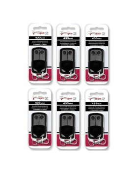Lot de 6 Télécommandes Copieuses 433.92 MHZ Portail JOLLY OPEN 2