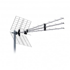 Antenne TV TNT Extérieure Trinappe 31,5 DBI Connecteur F Filtre