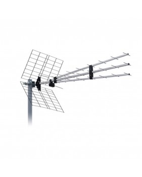 Antenne TV TNT Extérieure Trinappe 31,5 DBI Connecteur F Filtre