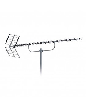 Antenne TV TNT Extérieure 18,5 dBi F Filtre Passif 4G LTE 5G NR 700 800Mhz Puissante DVB-T DVB-T2 92 éléments