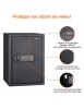 Coffre-fort biométrique à empreintes digitales acier carbone‎ 50FIC