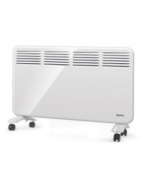 Convecteur mobile ou fixe Quickfix 2000 - 2000 W, Ultra plat, chauffage pour pièces de 20 à 30 m2, salle de bains, pieds inclus