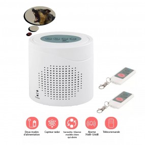 Chien de garde électrique Aboyeur Sans Fil capteur Radar 2 Télécommandes