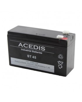 Batterie Plomb Etanche AGM VRLA - Acedis ST45 - 12 V 5,1 Ah