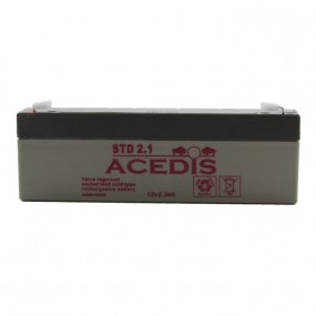 Batterie Plomb Etanche - AGM VRLA - Acedis STD2.1 - 12 V 2 Ah