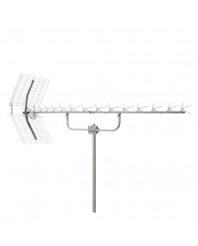 Antenne UHF FRACARRO LAMBDA14 LTE - Filtre LTE intégré, Gain élevé 16 dBi, 470-790 MHz