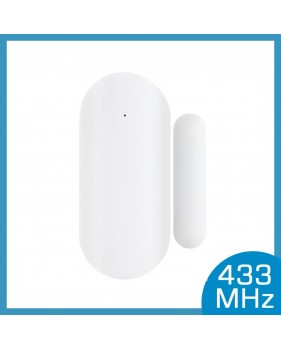 Capteur d'Alarme de Porte Fenêtre Sans Fil, 433MHz MF-68 - Interrupteur Magnétique, Détecteur de Contact, Signalisation