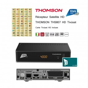 Pack Tivùsat Récepteur Satellite HD - THOMSON THS807 HD