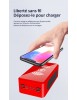 Chargeur Batterie Externe Solaire Sans Fil INDUCTION Noir 100000Mah Power Bank Portable