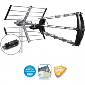 Antenne Trinappe UHF avec Filtre 4G - METRONIC 415044