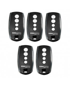 PACK 5 Télécommandes STYLO 4K - KING GATES - Emetteur Radio Rolling Code 433.92 MHz à 4 canaux